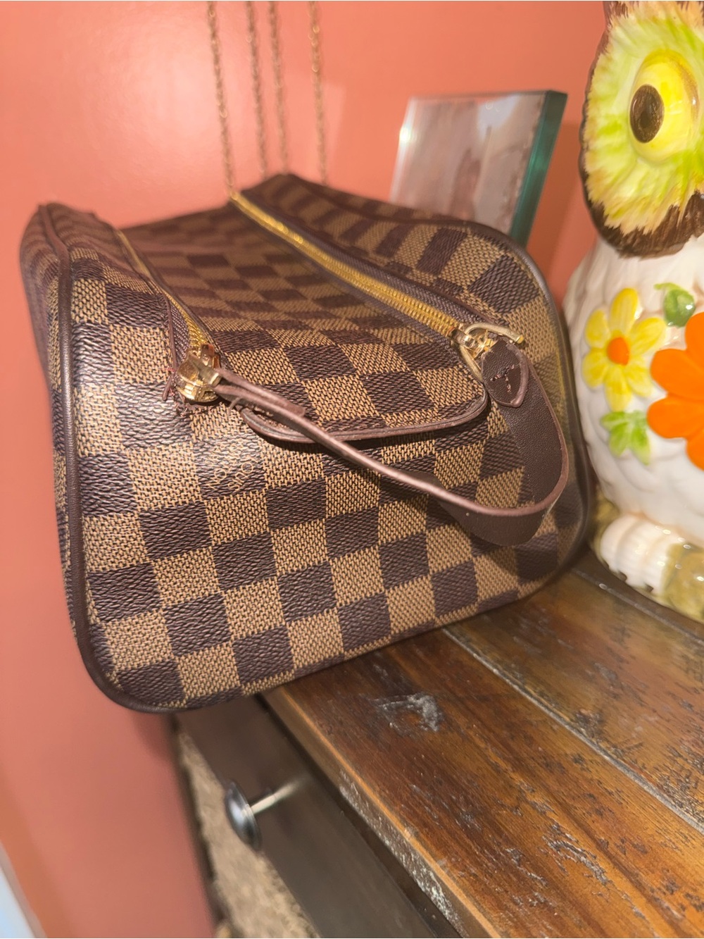 Authentic Louis Vuitton Damier Ebene Toiletry Pouch Brown - Picture 7 of 15